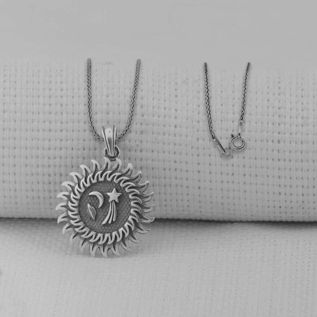 Galaksi 925 Ayar Erkek Gümüş Kolye