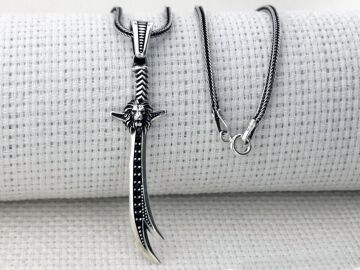 Aslan Zülfikar Kılıç Tasarımlı 925 Ayar Gümüş Kolye