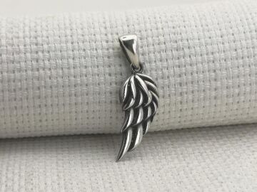 Kanat Tasarımlı 925 Ayar Gümüş Kolye Ucu