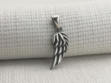 Kanat Tasarımlı 925 Ayar Gümüş Kolye Ucu