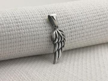 Kanat Tasarımlı 925 Ayar Gümüş Kolye Ucu