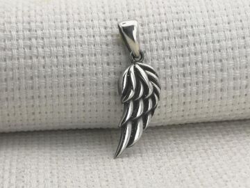 Kanat Tasarımlı 925 Ayar Gümüş Kolye Ucu