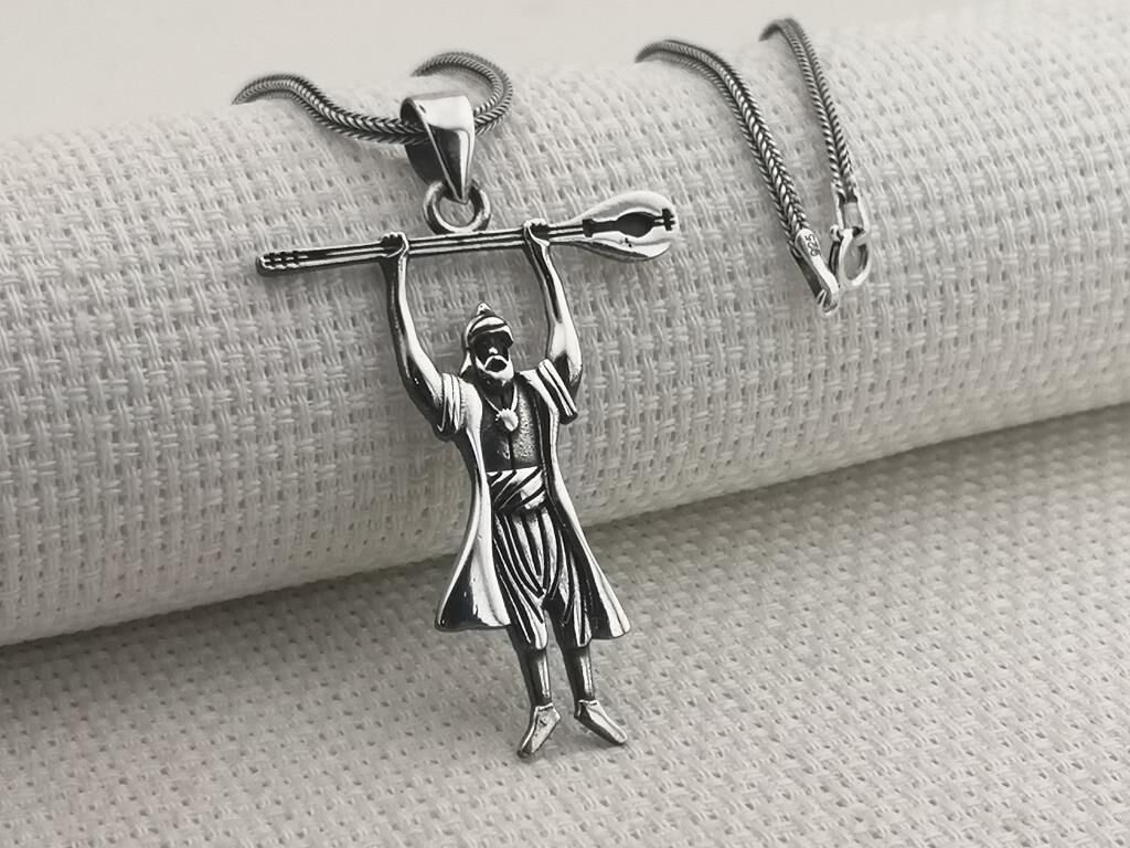 Pir Sultan Abdal 925 Ayar Gümüş Kolye