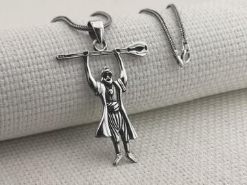 Pir Sultan Abdal 925 Ayar Gümüş Kolye