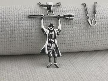 Pir Sultan Abdal 925 Ayar Gümüş Kolye