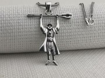 Pir Sultan Abdal 925 Ayar Gümüş Kolye