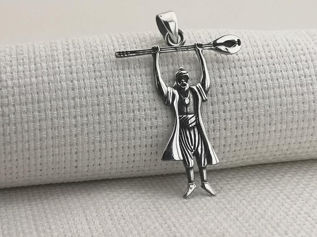 Pir Sultan Abdal 925 Ayar Gümüş Kolye Ucu