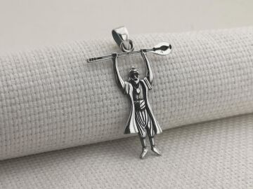 Pir Sultan Abdal 925 Ayar Gümüş Kolye Ucu