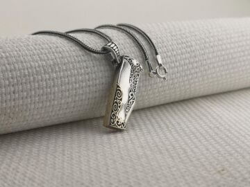 Avcı Çakı Bıçak Tasarımlı 925 Ayar Gümüş Kolye