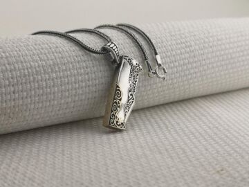 Avcı Çakı Bıçak Tasarımlı 925 Ayar Gümüş Kolye