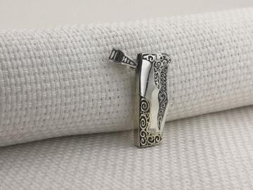 Avcı Çakı Bıçak Tasarımlı 925 Ayar Gümüş Kolye