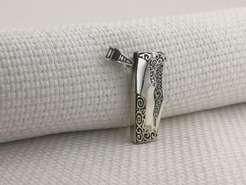 Avcı Çakı Bıçak Tasarımlı 925 Ayar Gümüş Kolye