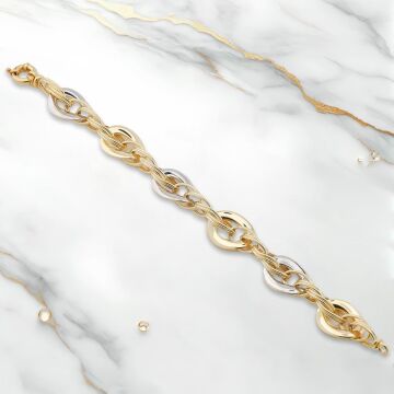 Altın Kaplama 925 Ayar Gümüş Hallow Bileklik