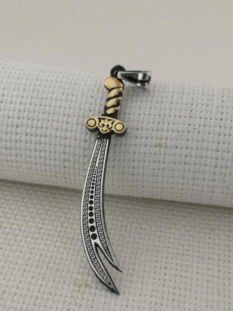 Zülfikar Kılıç Tasarımlı 925 Ayar Gümüş Kolye Ucu