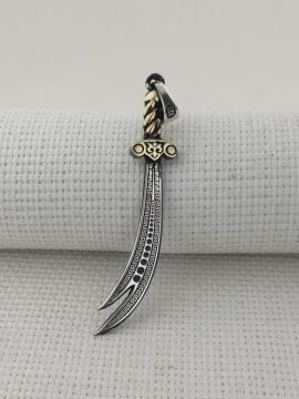 Zülfikar Kılıç Tasarımlı 925 Ayar Gümüş Kolye Ucu