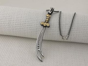 Zülfikar Kılıç Tasarımlı 925 Ayar Gümüş Kolye