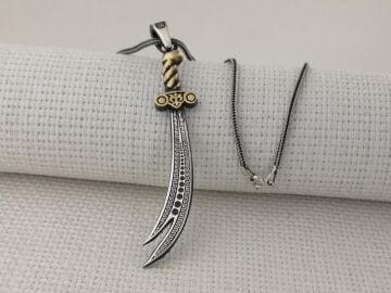 Zülfikar Kılıç Tasarımlı 925 Ayar Gümüş Kolye