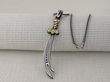 Zülfikar Kılıç Tasarımlı 925 Ayar Gümüş Kolye