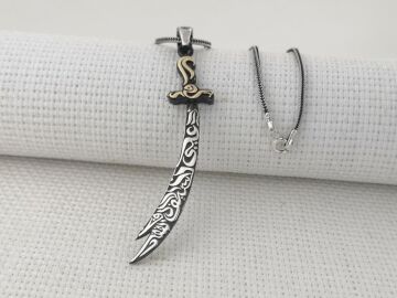 Zülfükar Kılıç 925 Ayar Gümüş Kolye