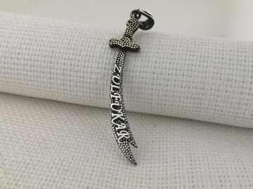 Zülfükar Kılıç 925 Ayar Gümüş Kolye Ucu