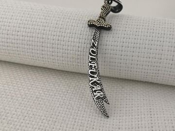 Zülfükar Kılıç 925 Ayar Gümüş Kolye Ucu