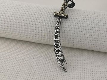 Zülfükar Kılıç 925 Ayar Gümüş Kolye Ucu