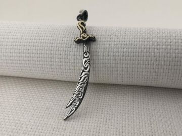 Zülfükar Kılıç 925 Ayar Gümüş Kolye Ucu