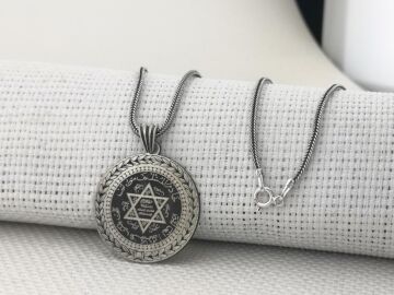 Hz Süleyman Mührü 925 Ayar Gümüş Kolye