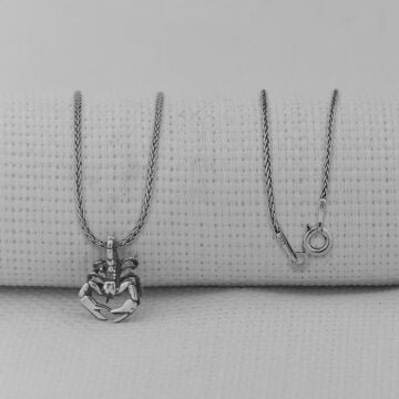 Akrep 925 Ayar Gümüş Kolye