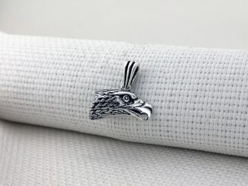 Kartal Kafası Tasarımlı 925 Ayar Gümüş Kolye Ucu