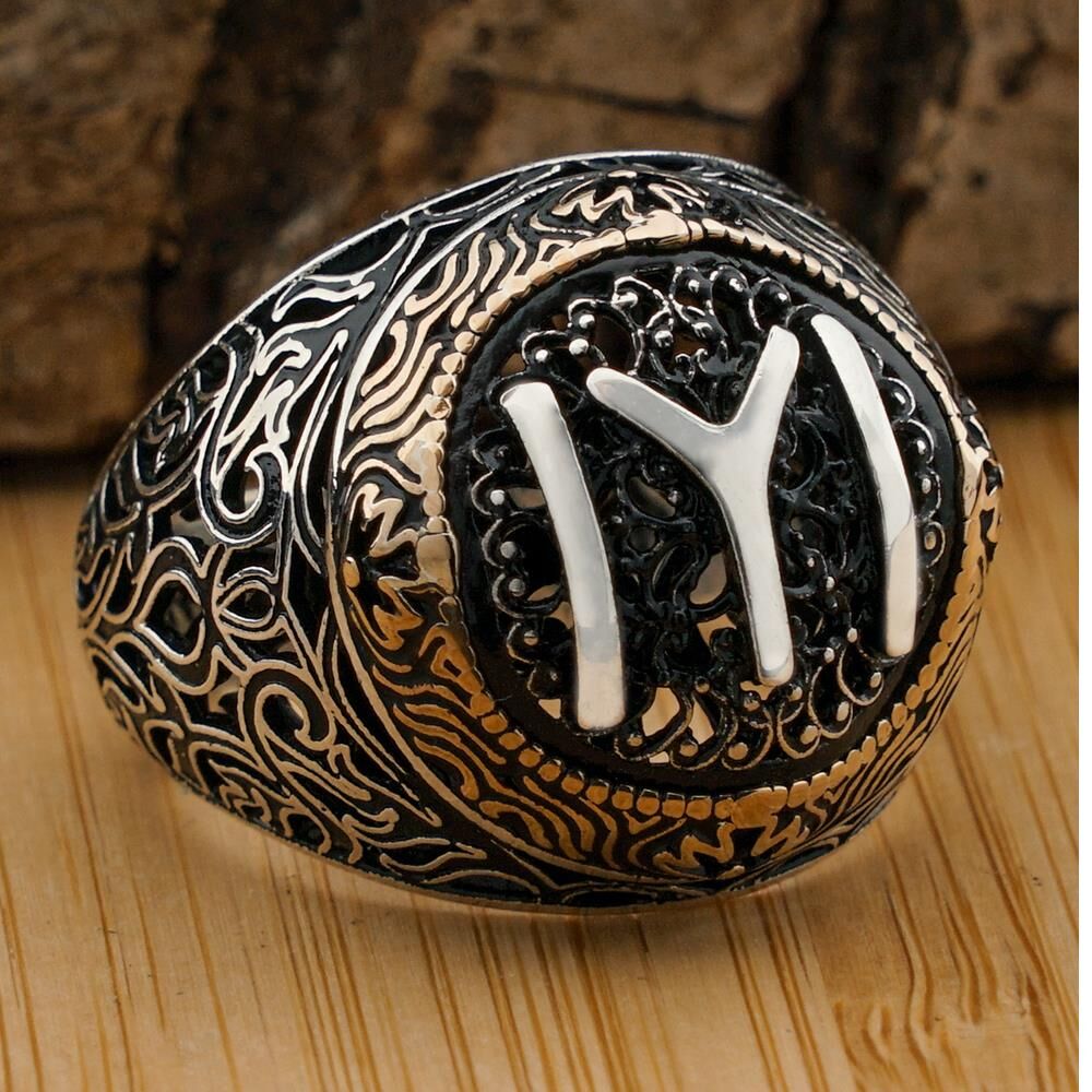 925 Ayar Gümüş Kayı Boyu Erkek Yüzük