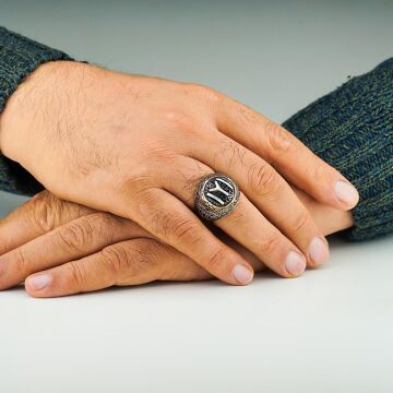 925 Ayar Gümüş Kayı Boyu Erkek Yüzük