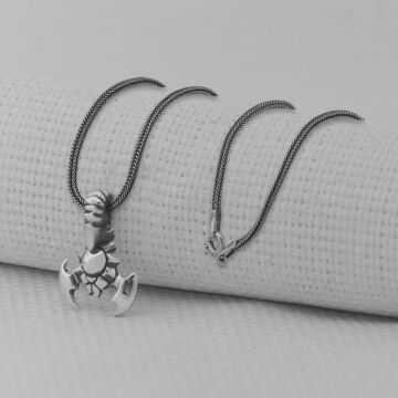 Akrep 925 Ayar Gümüş Kolye