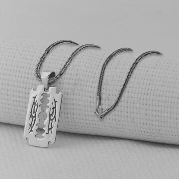 Jilet 925 Ayar Erkek Gümüş Kolye