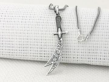 Zülfikar Kılıç Tasarımlı 925 Ayar Gümüş Kolye