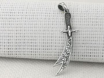 Zülfikar Kılıç Tasarımlı 925 Ayar Gümüş Kolye Ucu