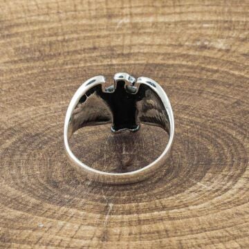 925 Ayar Gümüş Kartal Motifli Yüzük