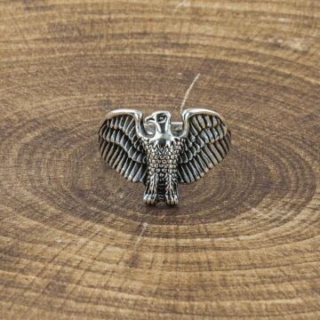 925 Ayar Gümüş Kartal Motifli Yüzük