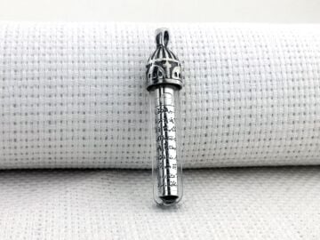 Ayetel Kürsi Dualı Zemzem Sulu 925 Ayar Gümüş Cevşen Kolye Ucu