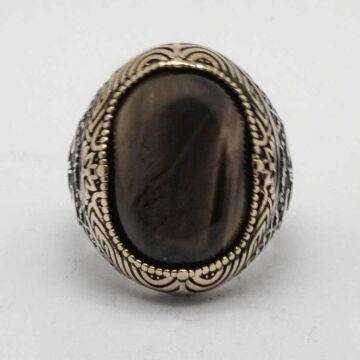 925 Ayar Gümüş Kaplangözü Taşlı gümüş Yüzük