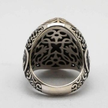 925 Ayar Gümüş Kaplangözü Taşlı gümüş Yüzük