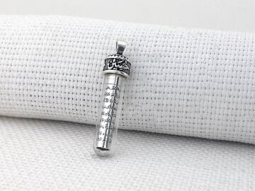 Ayetel Kürsi Dualı Zemzem Sulu Hüseyn Yazılı 925 Ayar Gümüş Cevşen Kolye Ucu