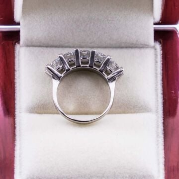 925 Ayar Gümüş Beştaş Bayan Yüzük Model 13