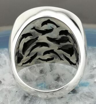 Esmaül Hüsna Dua Yazılı 925 Ayar Gümüş Yüzük