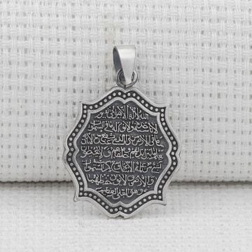 Ayetel Kursi 925 Ayar Gümüş Kolye Ucu