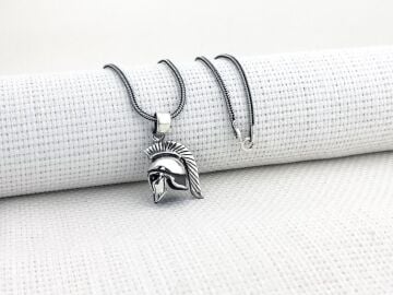 Antik Roma Lejyoner Kaskı 925 Ayar Gümüş Kolye