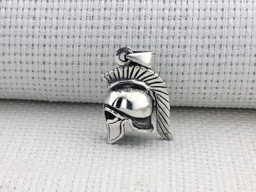 Antik Roma Lejyoner Kaskı 925 Ayar Gümüş Kolye Ucu