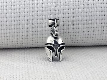 Antik Roma Lejyoner Kaskı 925 Ayar Gümüş Kolye Ucu