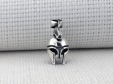 Antik Roma Lejyoner Kaskı 925 Ayar Gümüş Kolye Ucu