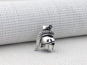 Antik Roma Lejyoner Kaskı 925 Ayar Gümüş Kolye Ucu